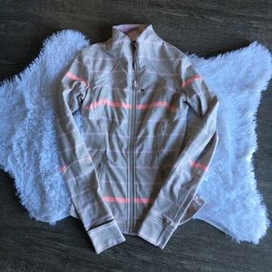 striped lululemon define jacket pink